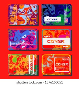 Artistic covers design. Creative fluid colors backgrounds. Trendy design. Eps10 vector