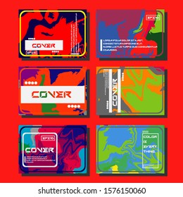 Artistic covers design. Creative fluid colors backgrounds. Trendy design. Eps10 vector