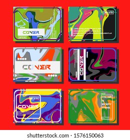 Artistic covers design. Creative fluid colors backgrounds. Trendy design. Eps10 vector