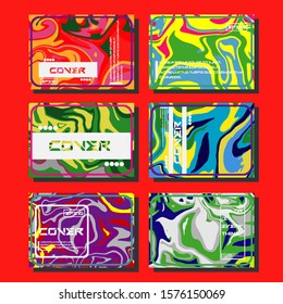 Artistic covers design. Creative fluid colors backgrounds. Trendy design. Eps10 vector
