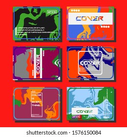 Artistic covers design. Creative fluid colors backgrounds. Trendy design. Eps10 vector