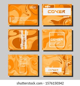 Artistic covers design. Creative fluid colors backgrounds. Trendy design. Eps10 vector
