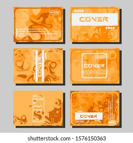 Artistic covers design. Creative fluid colors backgrounds. Trendy design. Eps10 vector