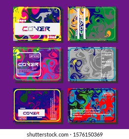 Artistic covers design. Creative fluid colors backgrounds. Trendy design. Eps10 vector