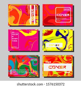 Artistic covers design. Creative fluid colors backgrounds. Trendy design. Eps10 vector