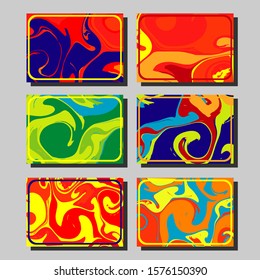 Artistic covers design. Creative fluid colors backgrounds. Trendy design. Eps10 vector