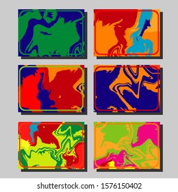 Artistic covers design. Creative fluid colors backgrounds. Trendy design. Eps10 vector
