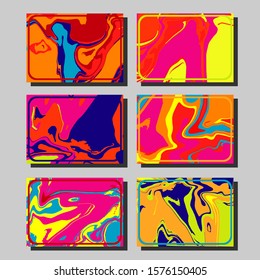 Artistic covers design. Creative fluid colors backgrounds. Trendy design. Eps10 vector