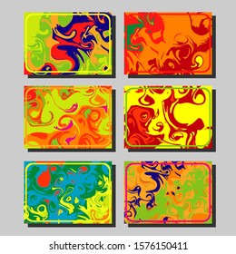 Artistic covers design. Creative fluid colors backgrounds. Trendy design. Eps10 vector