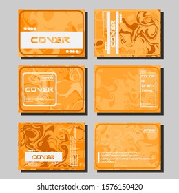 Artistic covers design. Creative fluid colors backgrounds. Trendy design. Eps10 vector