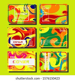 Artistic covers design. Creative fluid colors backgrounds. Trendy design. Eps10 vector
