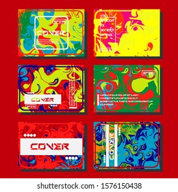 Artistic covers design. Creative fluid colors backgrounds. Trendy design. Eps10 vector