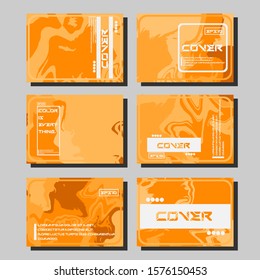 Artistic covers design. Creative fluid colors backgrounds. Trendy design. Eps10 vector