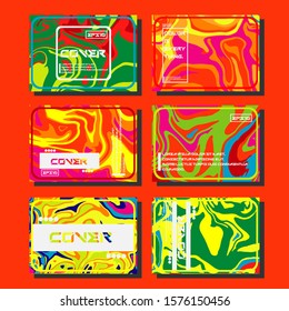 Artistic covers design. Creative fluid colors backgrounds. Trendy design. Eps10 vector