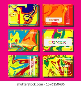 Artistic covers design. Creative fluid colors backgrounds. Trendy design. Eps10 vector