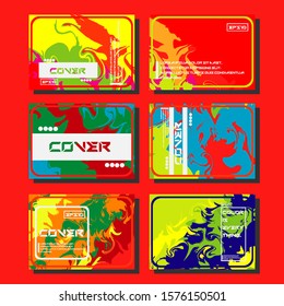 Artistic covers design. Creative fluid colors backgrounds. Trendy design. Eps10 vector