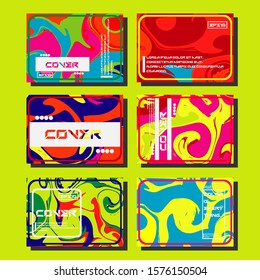 Artistic covers design. Creative fluid colors backgrounds. Trendy design. Eps10 vector