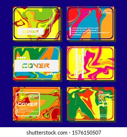Artistic covers design. Creative fluid colors backgrounds. Trendy design. Eps10 vector