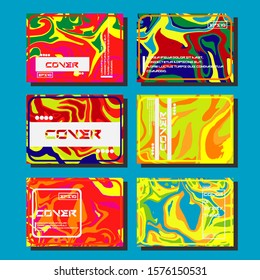 Artistic covers design. Creative fluid colors backgrounds. Trendy design. Eps10 vector