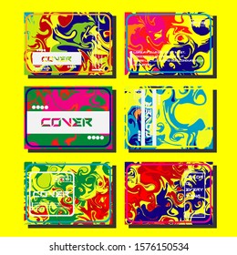 Artistic covers design. Creative fluid colors backgrounds. Trendy design. Eps10 vector