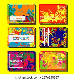 Artistic covers design. Creative fluid colors backgrounds. Trendy design. Eps10 vector