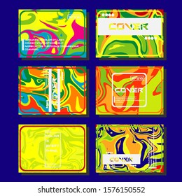 Artistic covers design. Creative fluid colors backgrounds. Trendy design. Eps10 vector