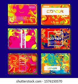 Artistic covers design. Creative fluid colors backgrounds. Trendy design. Eps10 vector