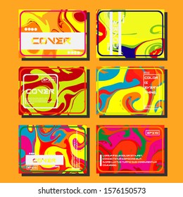 Artistic covers design. Creative fluid colors backgrounds. Trendy design. Eps10 vector