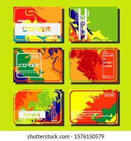 Artistic covers design. Creative fluid colors backgrounds. Trendy design. Eps10 vector