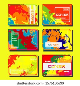Artistic covers design. Creative fluid colors backgrounds. Trendy design. Eps10 vector