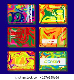 Artistic covers design. Creative fluid colors backgrounds. Trendy design. Eps10 vector
