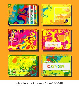 Artistic covers design. Creative fluid colors backgrounds. Trendy design. Eps10 vector