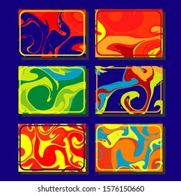Artistic covers design. Creative fluid colors backgrounds. Trendy design. Eps10 vector