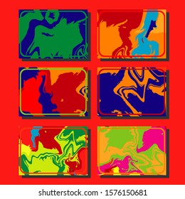 Artistic covers design. Creative fluid colors backgrounds. Trendy design. Eps10 vector