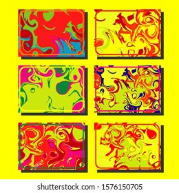 Artistic covers design. Creative fluid colors backgrounds. Trendy design. Eps10 vector