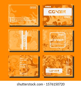 Artistic covers design. Creative fluid colors backgrounds. Trendy design. Eps10 vector