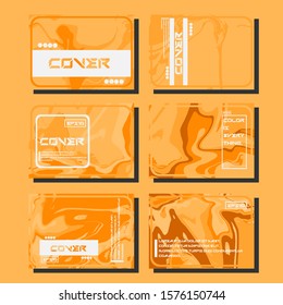 Artistic covers design. Creative fluid colors backgrounds. Trendy design. Eps10 vector
