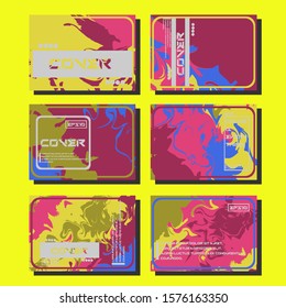 Artistic covers design. Creative fluid colors backgrounds. Trendy design. Eps10 vector
