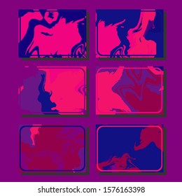 Artistic covers design. Creative fluid colors backgrounds. Trendy design. Eps10 vector