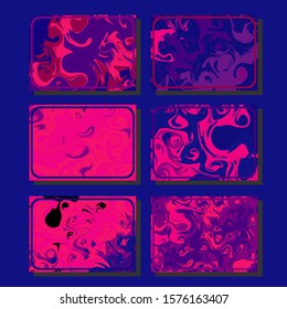 Artistic covers design. Creative fluid colors backgrounds. Trendy design. Eps10 vector