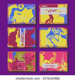 Artistic covers design. Creative fluid colors backgrounds. Trendy design. Eps10 vector