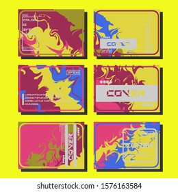 Artistic covers design. Creative fluid colors backgrounds. Trendy design. Eps10 vector