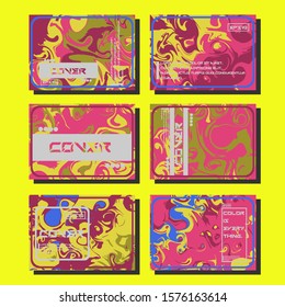 Artistic covers design. Creative fluid colors backgrounds. Trendy design. Eps10 vector