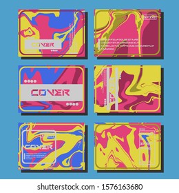 Artistic covers design. Creative fluid colors backgrounds. Trendy design. Eps10 vector