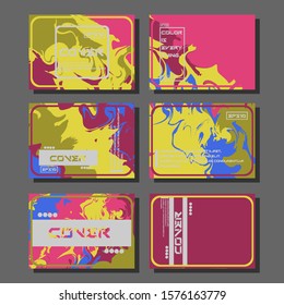 Artistic covers design. Creative fluid colors backgrounds. Trendy design. Eps10 vector