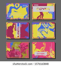 Artistic covers design. Creative fluid colors backgrounds. Trendy design. Eps10 vector