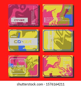 Artistic covers design. Creative fluid colors backgrounds. Trendy design. Eps10 vector