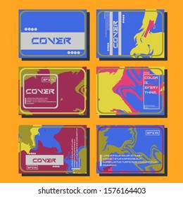Artistic covers design. Creative fluid colors backgrounds. Trendy design. Eps10 vector