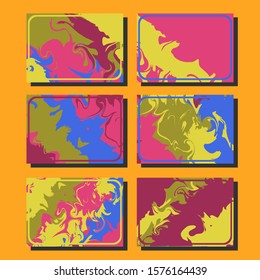 Artistic covers design. Creative fluid colors backgrounds. Trendy design. Eps10 vector