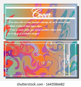 Artistic covers design. Creative fluid colors backgrounds. Trendy design. Eps10 vector